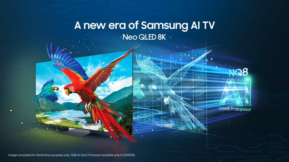 Get ready for the ultimate entertainment upgrade! Our new #SamsungAITV, from #NeoQLED8K to OLEDs, brings the cinema home. With crystal-clear picture quality, immersive sound &amp; personalized features, it's time to reimagine your TV. Know more: #Samsung