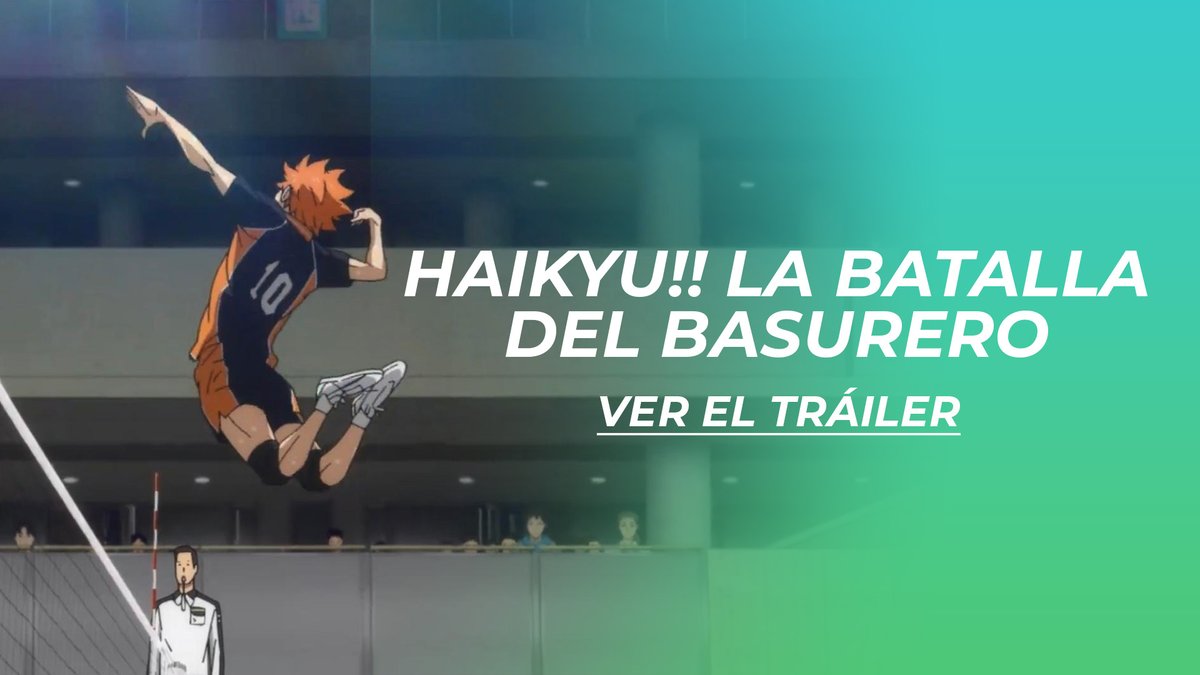 ¡Pero qué buen tráiler el de #HaikyuLaBatallaDelBasurero! ¿Estás preparad@ para disfrutar la peli en pantalla grande? 🏐😮🤩