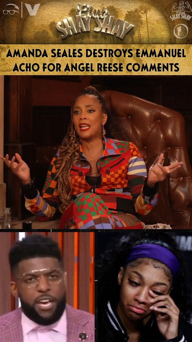 "Angel Reese is a young person. Do you know how disgusting that is?" - Amanda Seales Full episode is streaming now on Club Shay Shay's YouTube