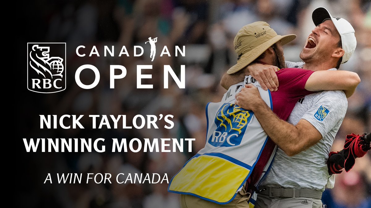 🎬 An iconic moment in Canadian sports that will live on forever. A Win For Canada | An eight-part series reliving Nick Taylor's historic victory from the 2023 RBC Canadian Open. 𝗣𝘁. 𝟭: 𝗡𝗶𝗰𝗸 𝗧𝗮𝘆𝗹𝗼𝗿'𝘀 𝗪𝗶𝗻𝗻𝗶𝗻𝗴 𝗠𝗼𝗺𝗲𝗻𝘁 #RBCCO