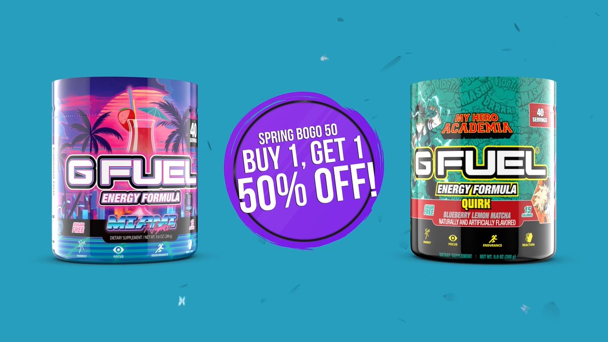 ๐ ๐ฅ๐ง + ๐๐ข๐ ๐ ๐๐ก๐ง "๐ ๐๐จ๐๐" to win 2 #GFUEL ITEMS of your choice! 2 winners picked this weekend in honor of our SPRING ๐๐ข๐๐ข ๐ฑ๐ฌ ๐ฆ๐๐๐! ๐ธ Valid thru April 30th! ๐ธ Buy 1, Get 1 50% Off! ๐๏ธ ๐ฆ๐๐ข๐ฃ:
