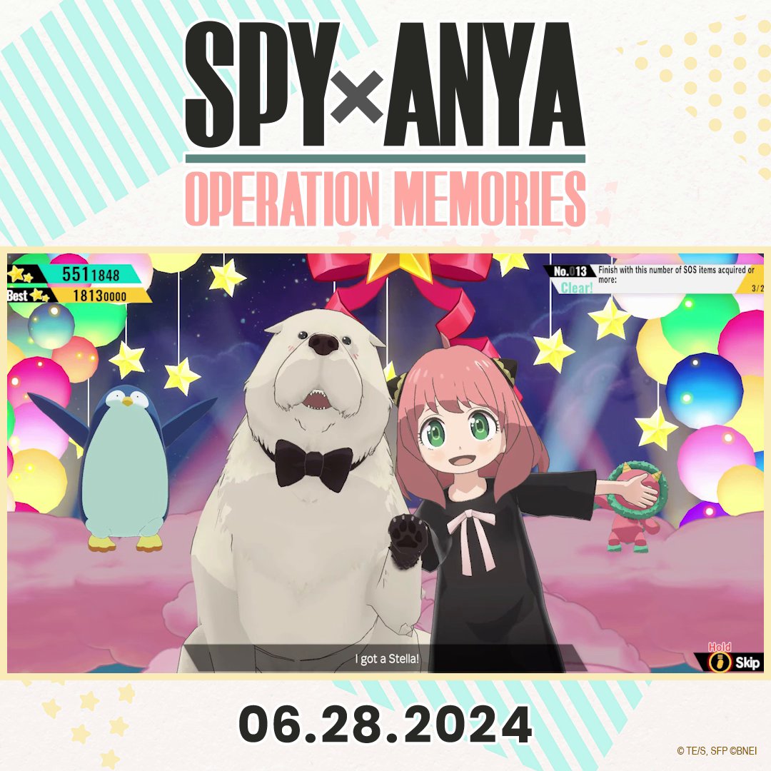 Anya is dreaming of Stella in the most ELEGANT way possible! ⭐ This mini-game also has an offline VS mode. Have a friend or family member join you and help Bond reach for new heights in #SPYxANYA Operation Memories!!