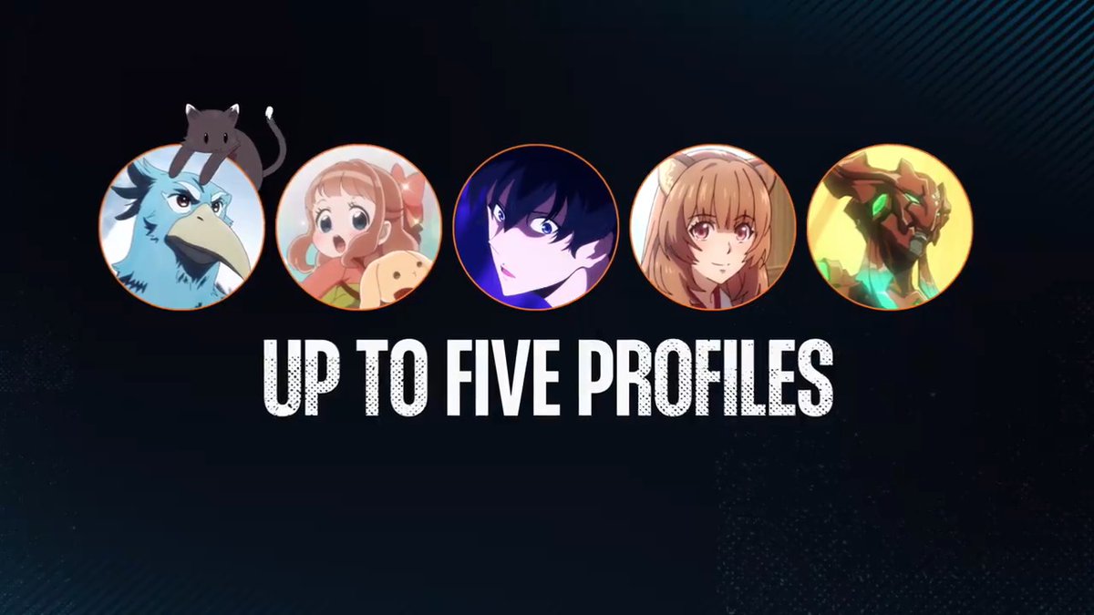 Multiple profiles have now rolled out to all Crunchyroll premium members! ✨