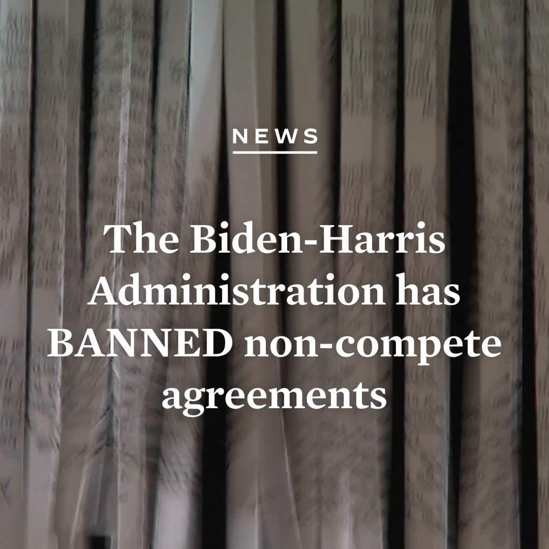 Non-compete agreements – which employers use to prevent workers from changing jobs – impact nearly 30 million Americans. Our Administration is banning these agreements nationwide, which will help put money in the pockets of workers across the country.