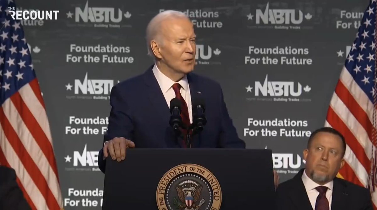 President Biden: “Remember when [Trump] was trying to deal with COVID, he suggested, inject a little bleach in your veins. He missed it. It all went to his hair.”