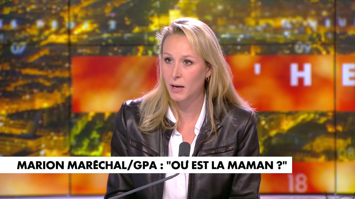 Marion Maréchal, sur la gestation pour autrui (GPA) : «La pratique est monstrueuse et honteuse», dans #HDPros2