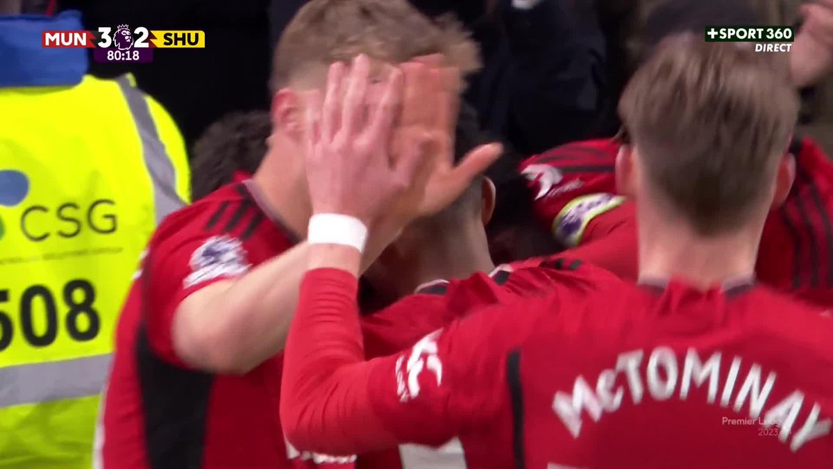 Le but de la victoire de Bruno Fernandes qui dรฉlivre Manchester United face ร Sheffield. ๐ต๐น๐๐ ๐ฅ CANAL+ Foot