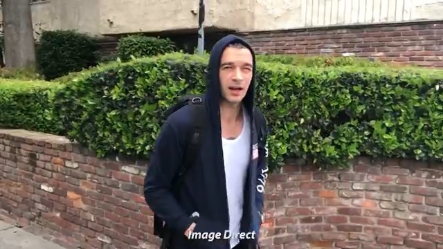 #MattyHealy's finally responding to #TaylorSwift's #TTPD diss track 👀 (🎥: The Image Direct)