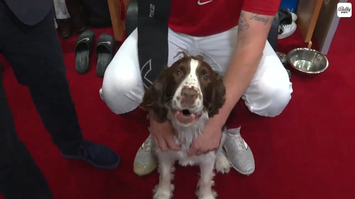 Meet Hank Ashcraft. He loves to hunt with his dad Douglas Graham Ashcraft, and he runs the Cincinnati Reds' clubhouse. He's still warming up to Jim Day, though. 😂