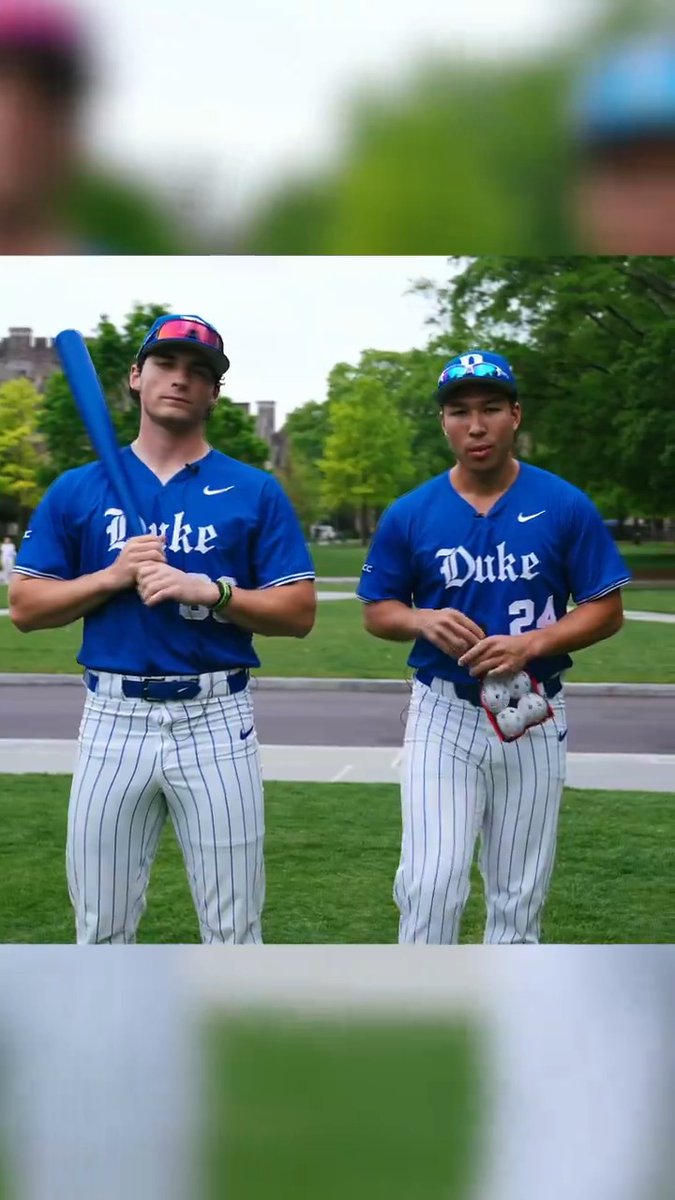 We promise this is the best thing you’ll see in awhile. We went to campus with Chad Knight and Roman Digiacomo to play wiffle ball with Duke students and staff and the rest is history 😂