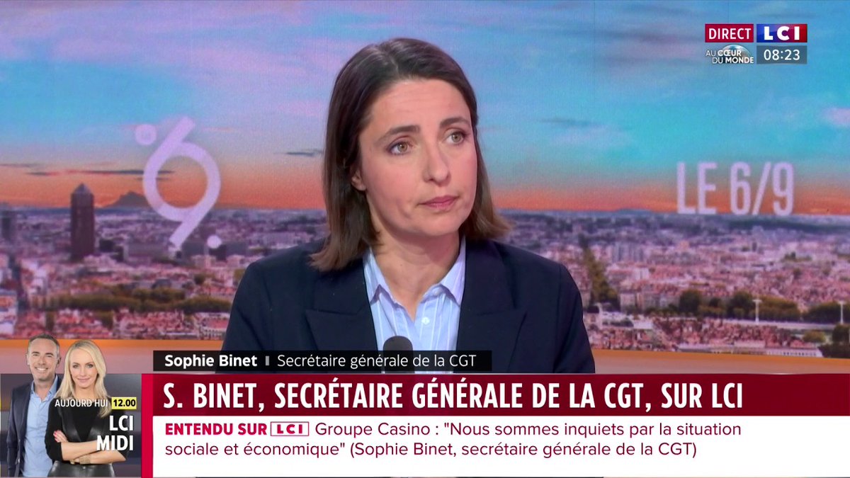 🗣️ "Chaque jour, 4 salariés meurent de leur travail ou sur leur lieu de travail. Et le problème c'est que ces chiffres augmentent depuis 5 ans", alerte Sophie Binet.
