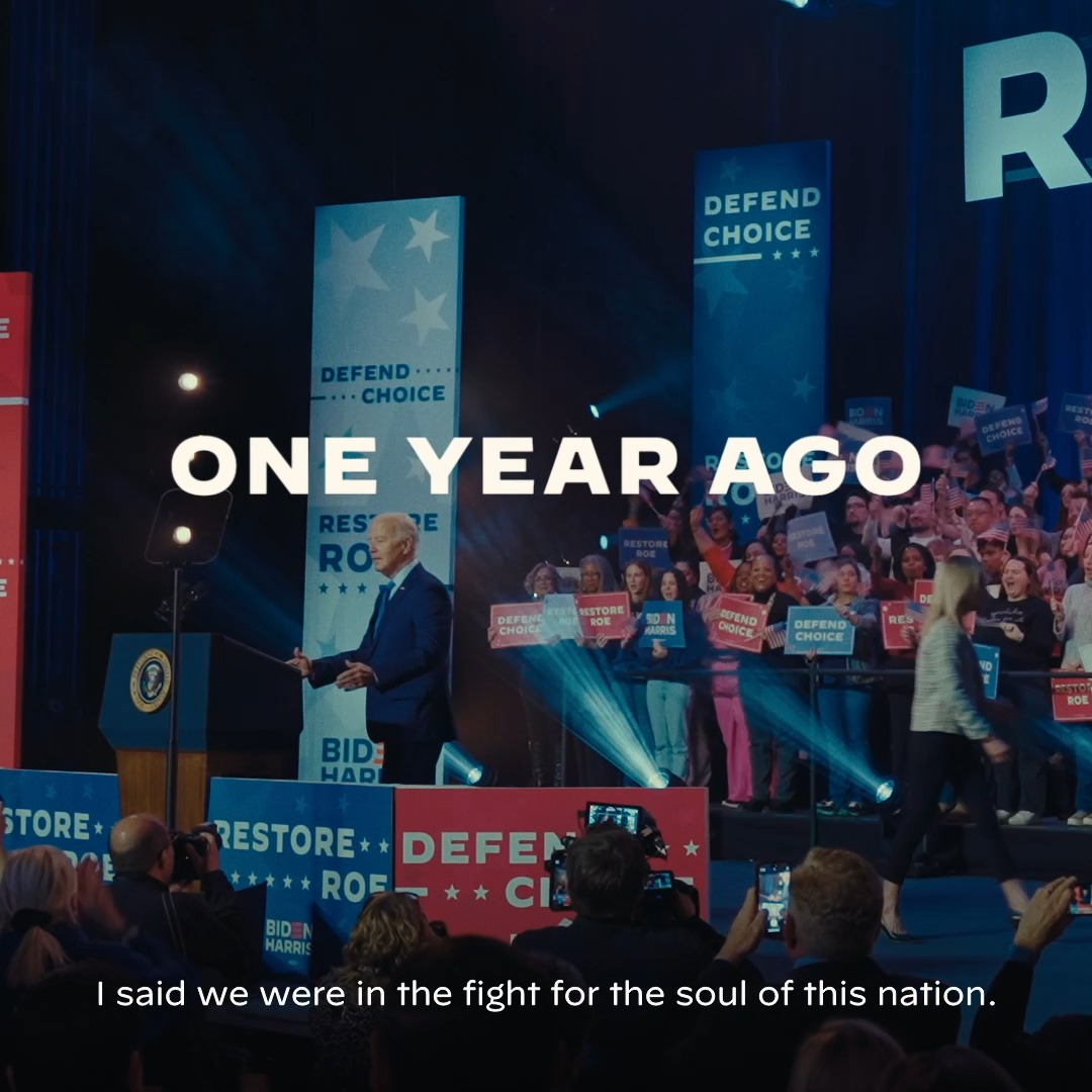 When we launched this campaign, I said we were in the fight for the soul of this nation—that democracy and freedom were on the ballot. One year later, the fight continues. Join us: