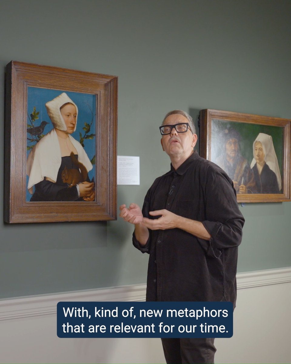 ✨ Reimaging Holbein ✨ We spoke to artist Volker Hermes about how paintings from our collection have inspired his work and his process of reinterpreting historical paintings through a modern lens.