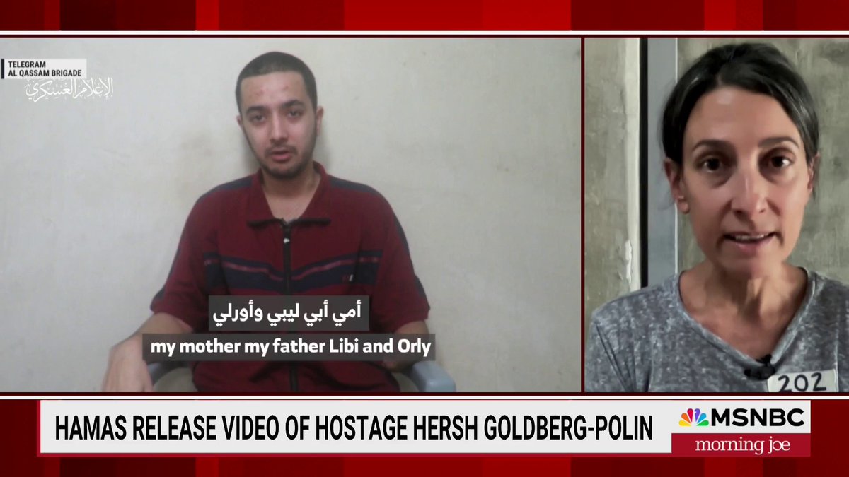 "Obviously, I am very happy to see that Hersh is alive; I want my only son home. It has been more than six months, 202 days and every single other hostage family feels the same." — Rachel Goldberg-Polin reacts to newly-released video of her son