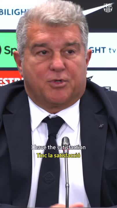 🚨 President Joan Laporta Estruch announces Xavi will stay.