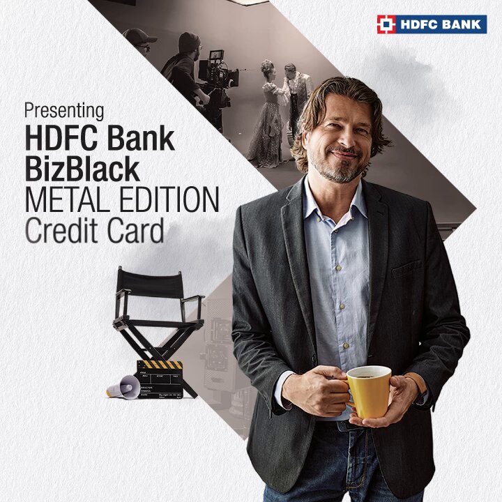 Presenting HDFC Bank BizBlack: Metal Edition! A credit card that elevates your business to new heights. Apply now, visit: #HDFCBank #CreditCard #BusinessCreditCard #MetalCard