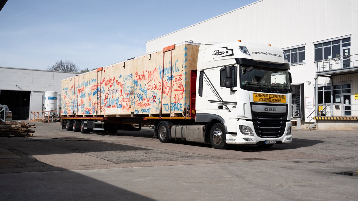 It's moving day at RFA! 🚚 Our team came together to leave their mark on the first stage of RFA ONE as we sent it on its way to our launch pad at SaxaVord Spaceport UK 🚀