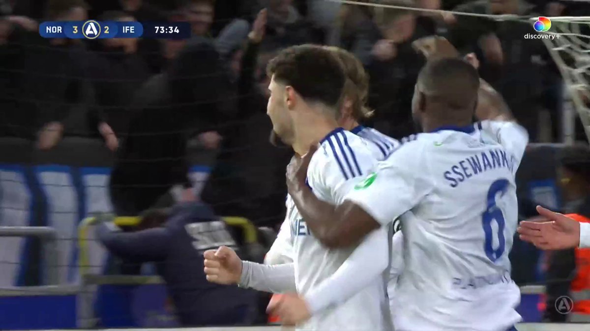 IFK Norrköping har vänt! Kapten Christoffer "Totte" Nyman nickar in ledningsmålet mot Elfsborg! ⚪🔵 📲 Se matchen på