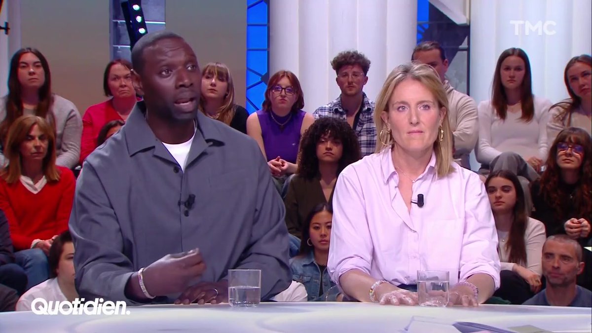 « On a un groupe à créer ! » Omar Sy s’exprime sur la montée des idées d’extrême droite et de l’individualisme sur le plateau de #Quotidien