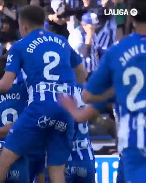 🦊 ¡Un gol para abrir una victoria que permite soñar con la permanencia en #LALIGAEASPORTS! ⚽ Carlos Benavidez 💙 Deportivo Alavés #LaFuerzaDeNuestroFútbol #LALIGAEASPORTS #LALIGAHighlights