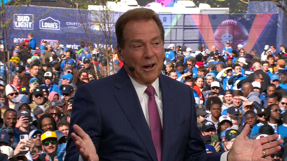 ESPN College Gameday welcomes Nick Saban to its NFL Draft coverage.