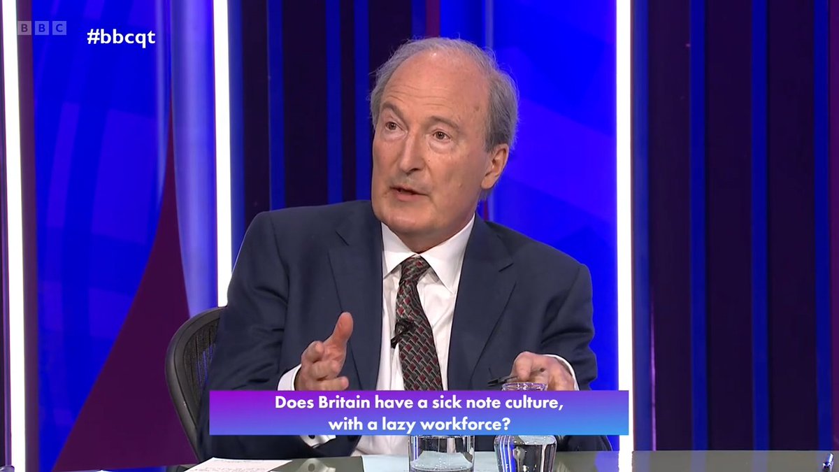 “It is very important to think through what we are doing when we are signing people off all the time for mental health” Columnist Charles Moore says GPs' do not have enough time with patients and are "behind the curve" on mental health treatment #bbcqt