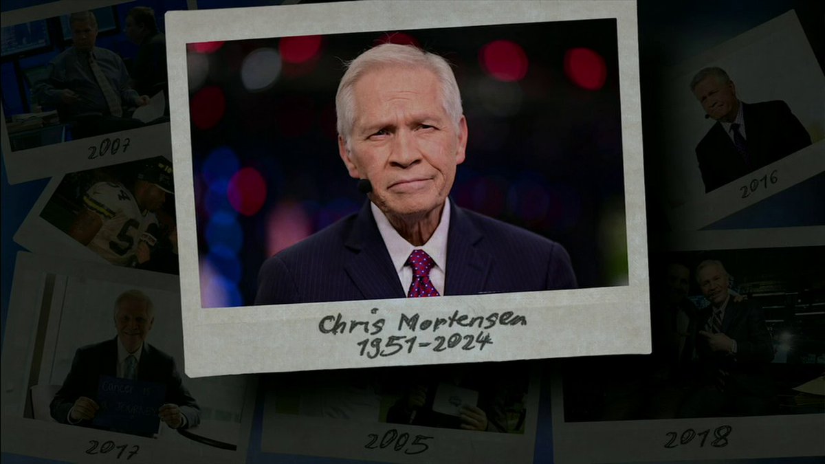 The NFL draft will never be the same without the beloved Chris Mortensen ❤️