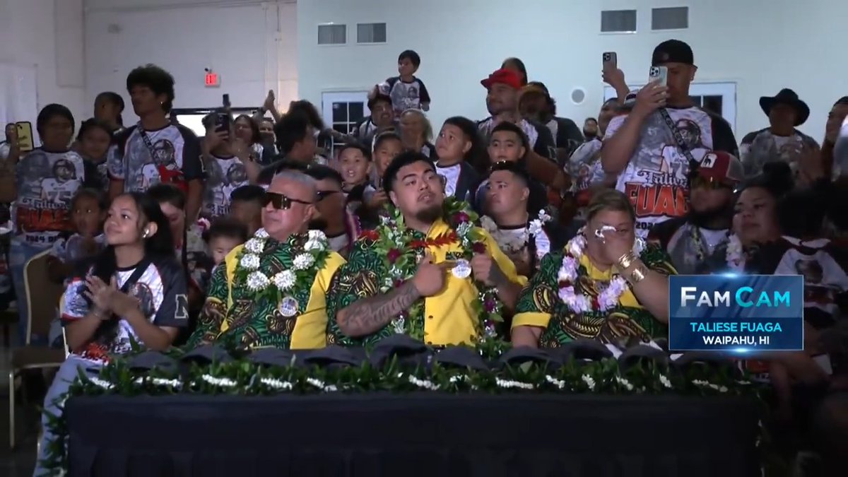 The moment it became a reality for Taliese Fuaga 🥲 📺 #NFLDraft on NFLN/ESPN/ABC