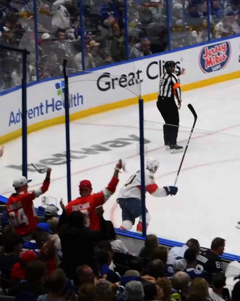How about your first #StanleyCup Playoffs goal standing as the game winner?! 👏 Steven Lorentz comes up big.