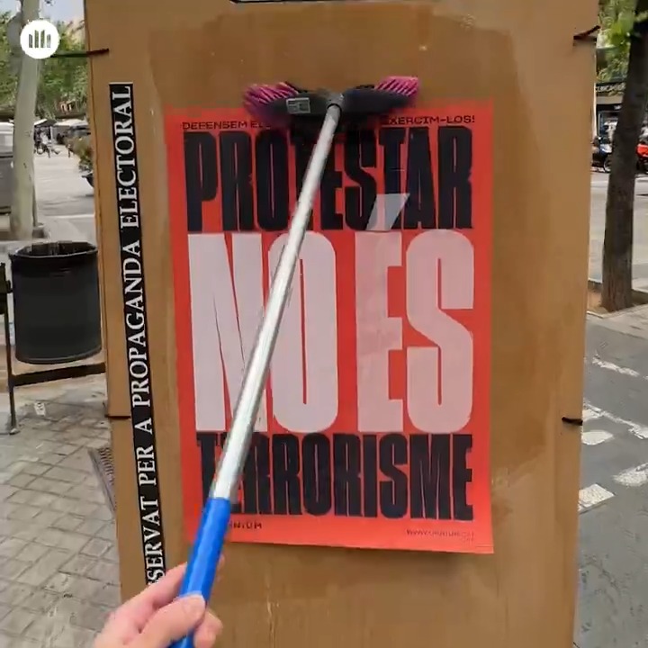 💥 Aquest #12M, no ho oblidem: protestar no és terrorisme, protestar és un dret!
