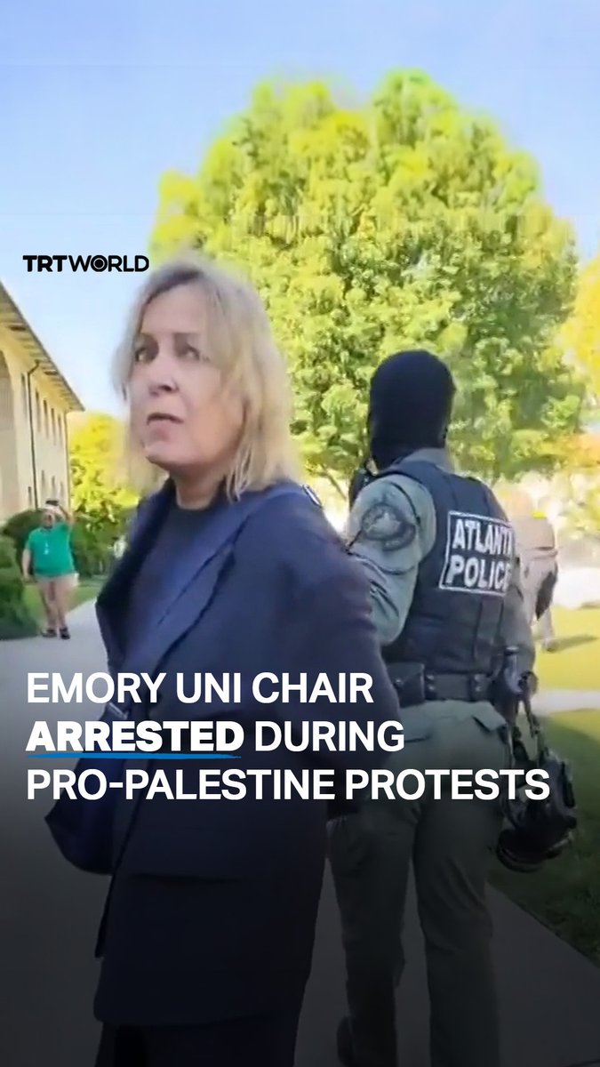 ‘Can you call the philosophy department office and tell them I’ve been arrested’ Noelle McAfee, Chair of Emory University’s Philosophy Department, was arrested by Georgia police on April 25 during the forced dispersal of a pro-Palestinian protest. This arrest is the latest of many accross US universities, as students across america protest Israels brutal invasion of Palestines Gaza