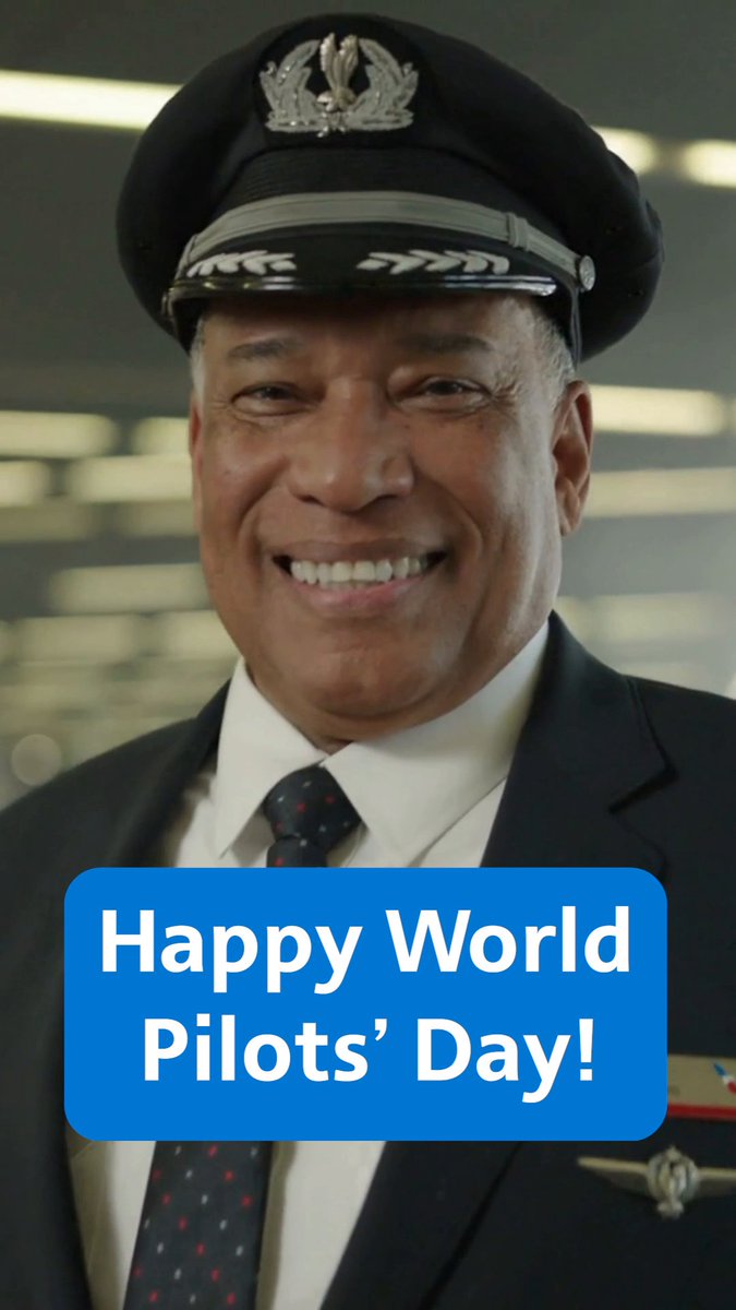 Happy World Pilots’ Day to the more than 15,000 professional aviators of American! Maybe we’re partial, but our pilots are simply the best and go above and beyond to safely and expertly care for our customers on every flight, every day.