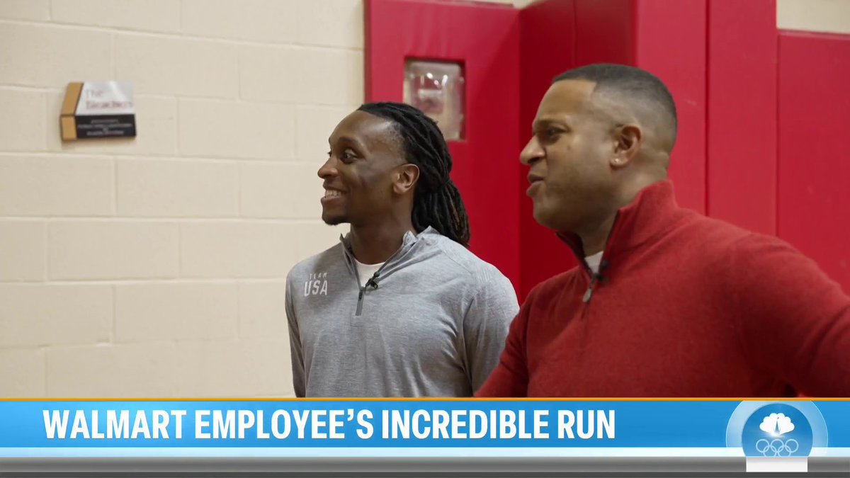 Dylan Beard is not your typical Olympic hopeful. Beard is a hurdler who will compete for a spot on the U.S. Olympic team heading to #Paris2024. He also works a full-time job at the deli counter at a Walmart. He sat down with Craig Melvin to talk about his story.