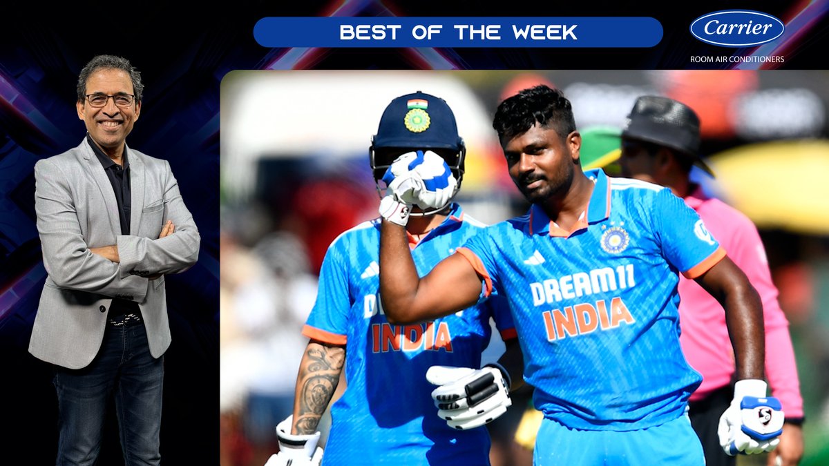 Harsha Bhogle: "Sanju Samson is the captain that has impressed me the most so far this season. He's calm but also very sharp minded playing the situations very well. In my book, he's among the first players to be picked for #T20WorldCup" Harsha Bhogle🙌