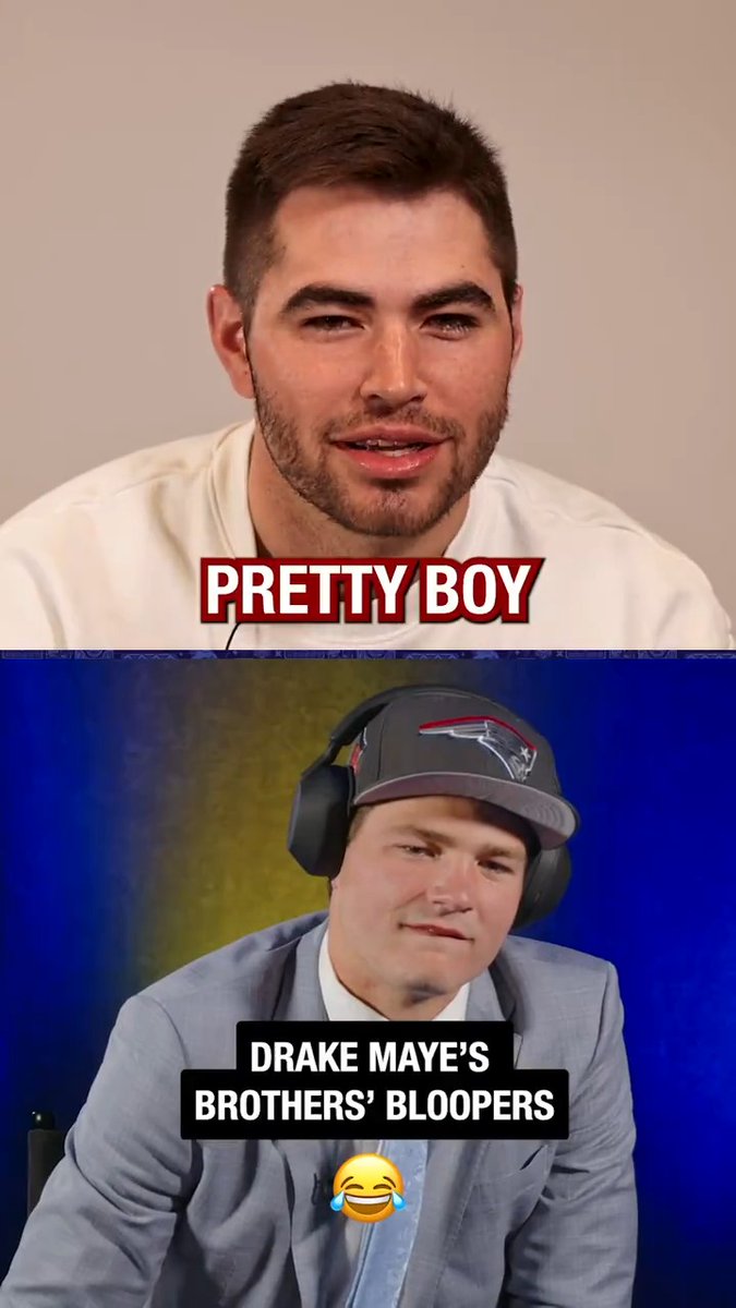 Drake Maye’s brothers were asked to record a special message for him and they did this 😂😂 Drake Maye