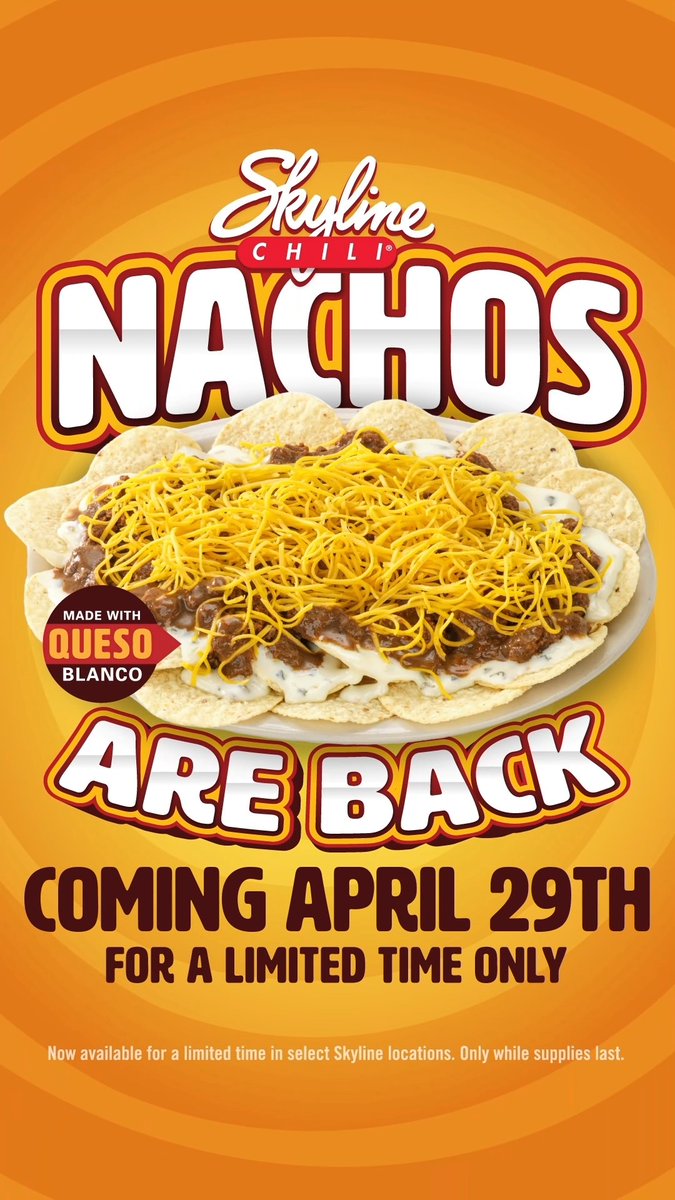 Proof that manifestation works! Next week… Nachos return! 🙌