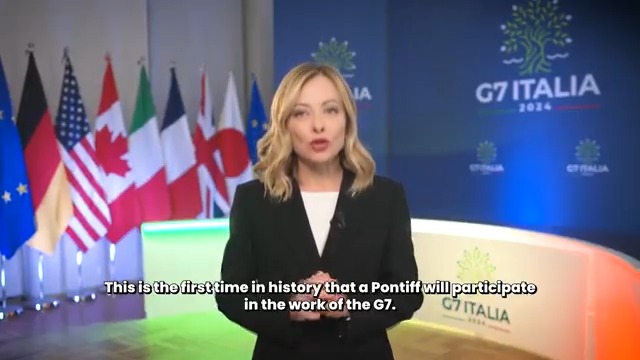Il Presidente Giorgia Meloni annuncia la partecipazione di Papa Francesco al G7