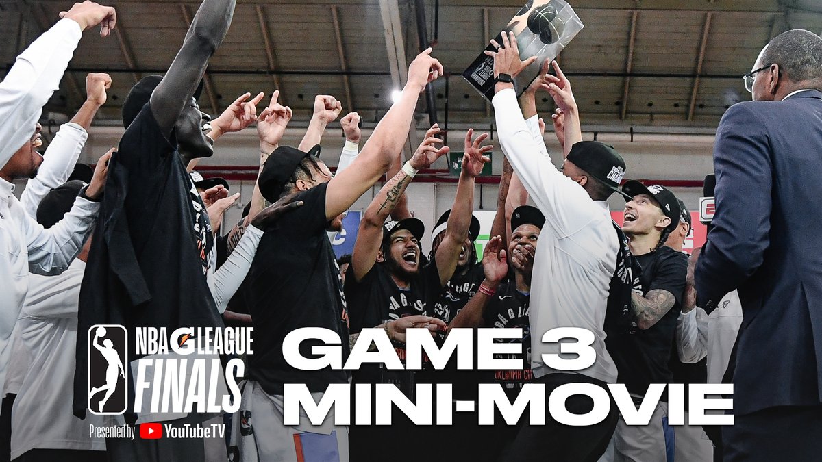 It all came down to ONE game! Relive the best moments from Game 3 of the #NBAGLeagueFinals presented by YouTube TV as the OKC BLUE were crowned this year's champions. 🏆