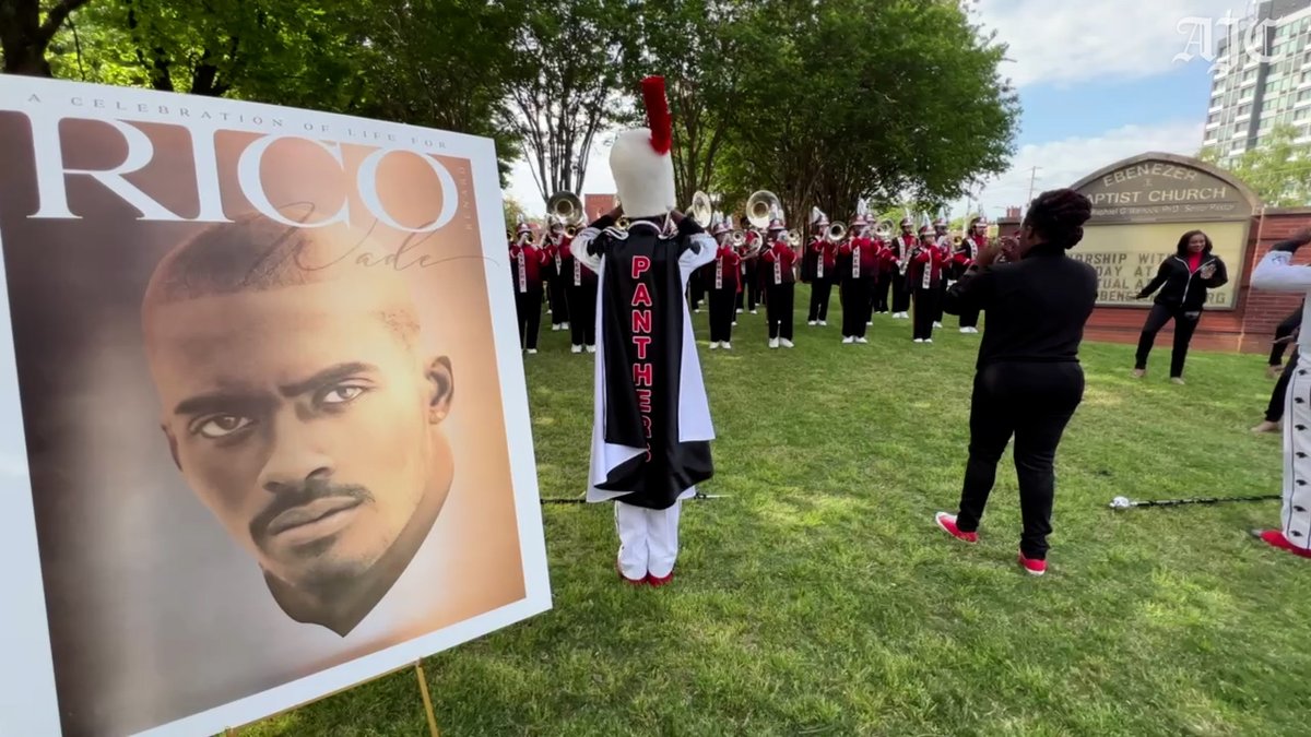 The late Rico Wade, Atlanta hip-hop pioneer, is immortalized through music he produced alongside Organized Noize. Outside his funeral this morning, Clark Atlanta University marching band honored the music producer by playing some of the hits from his legacy career. 🎥 Ryon Horne, Jessica Horne | AJC