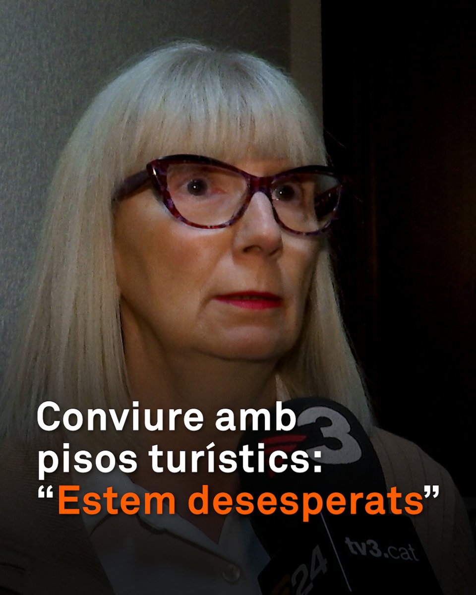 “Estem desesperats.” Conviuen amb pisos turístics i estan farts del soroll, de les destrosses i de l’incivisme. “No estem segurs, tenim por.”