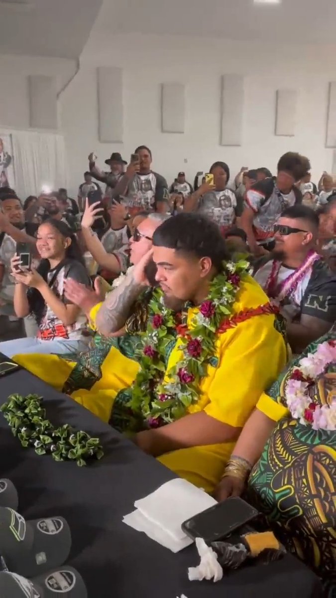 Things you love to see. The moment Taliese Fuaga became a Saint 💛 🎥 GOAT Farm Network