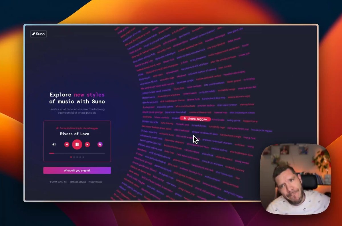 .Alex Volkov (Thursd/AI) rolls the dice on suno explore 🎲 what's your favorite new genre you've discovered?