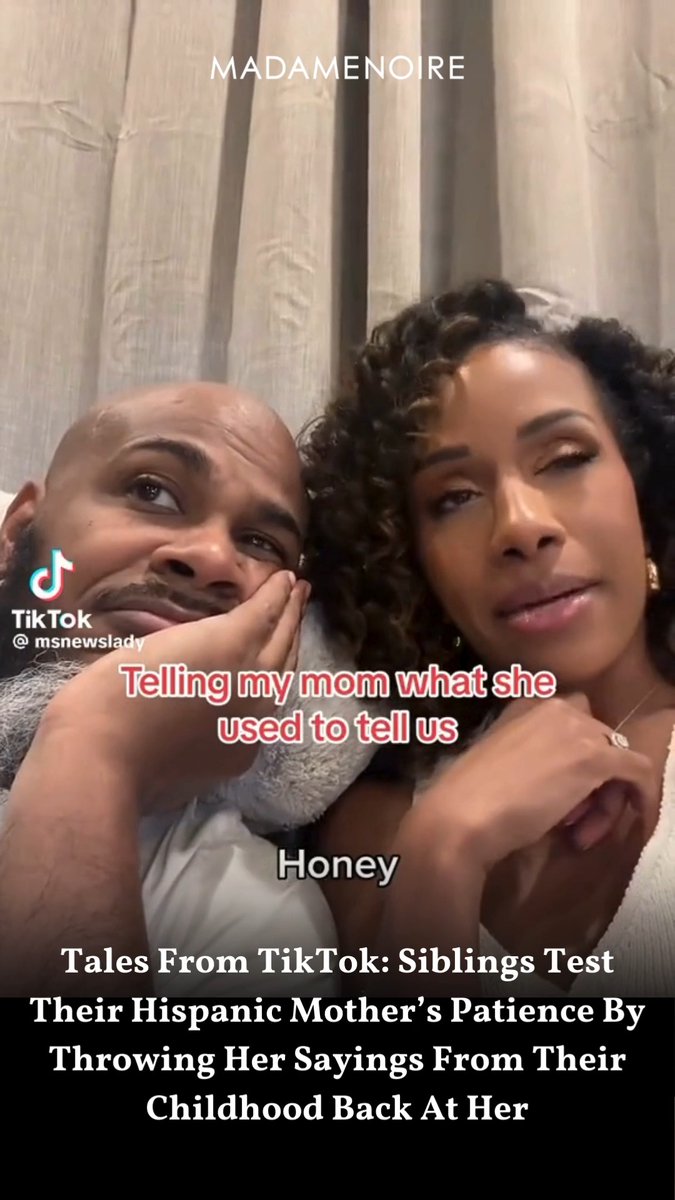 A brother and sister on TikTok tested their Hispanic mother's patience by using all her saying from their childhood against her. #MadameNoireHeadlines | Read More: 📹: Jeannette Reyes
