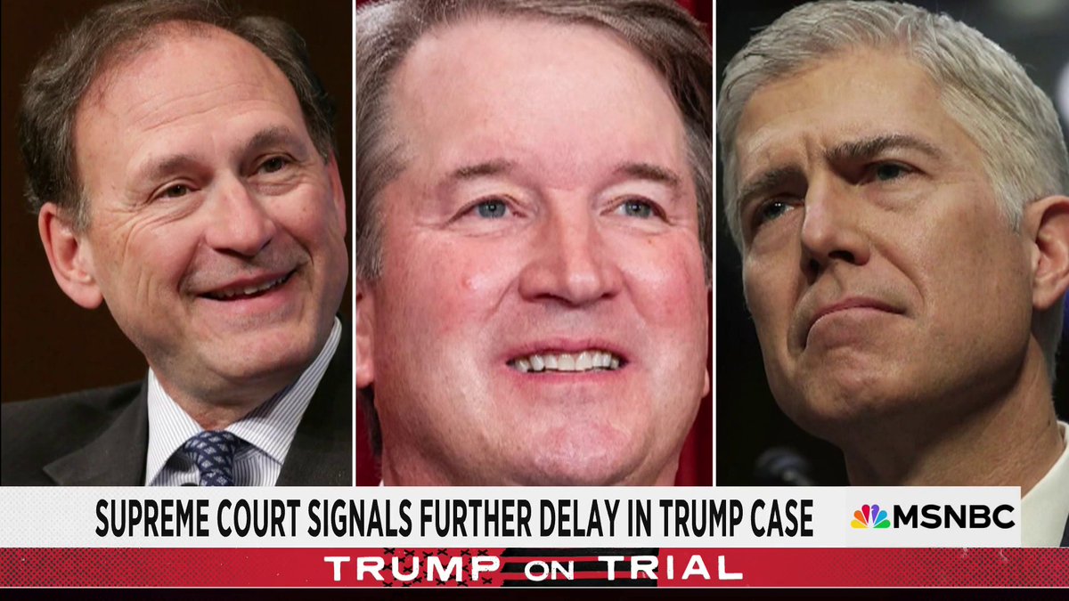 The conservatives on the Supreme Court seem sympathetic to the Trump team's preference for a very long, drawn out process for determining how to separate official acts from private acts. What we might call the "Wait, Wait, Don't Ever Tell Me" approach.