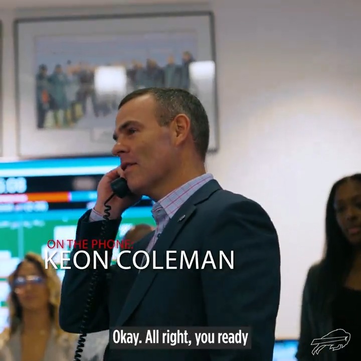 A moment @KeonColeman6 will never forget. 🥹 #NFLDraft | #BillsMafia