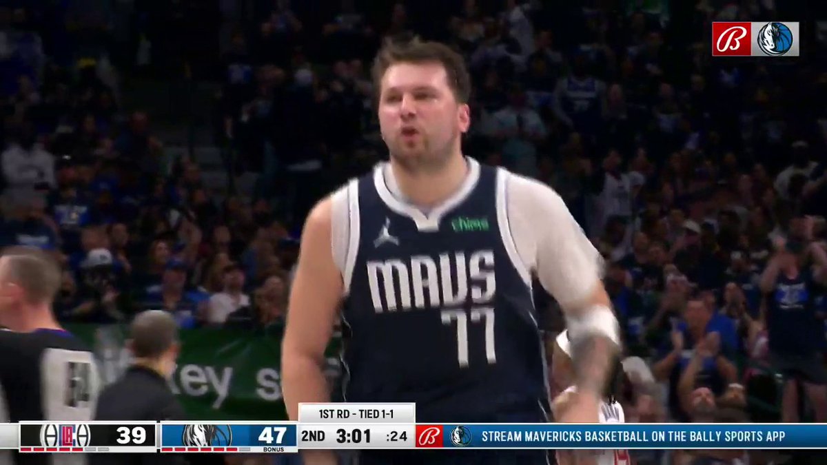 Luka Doncic hit the "too small" celebration after a step-back jumper over Kawhi Leonard 😳🍿
