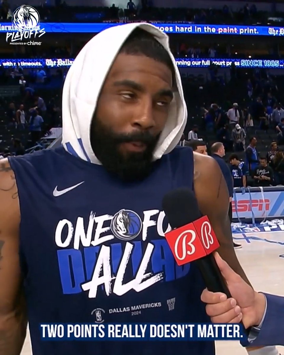 "All I care about is winning games." Period. Kyrie🤞🏾 // #OneForDallas #MFFL