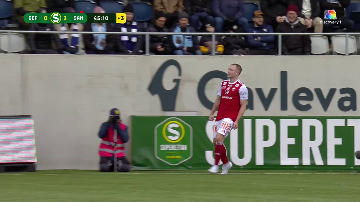 James Kirby gör sitt andra mål i matchen när Sandvikens IF går upp till 2-0 mot Gefle IF! 📲 Se matchen på