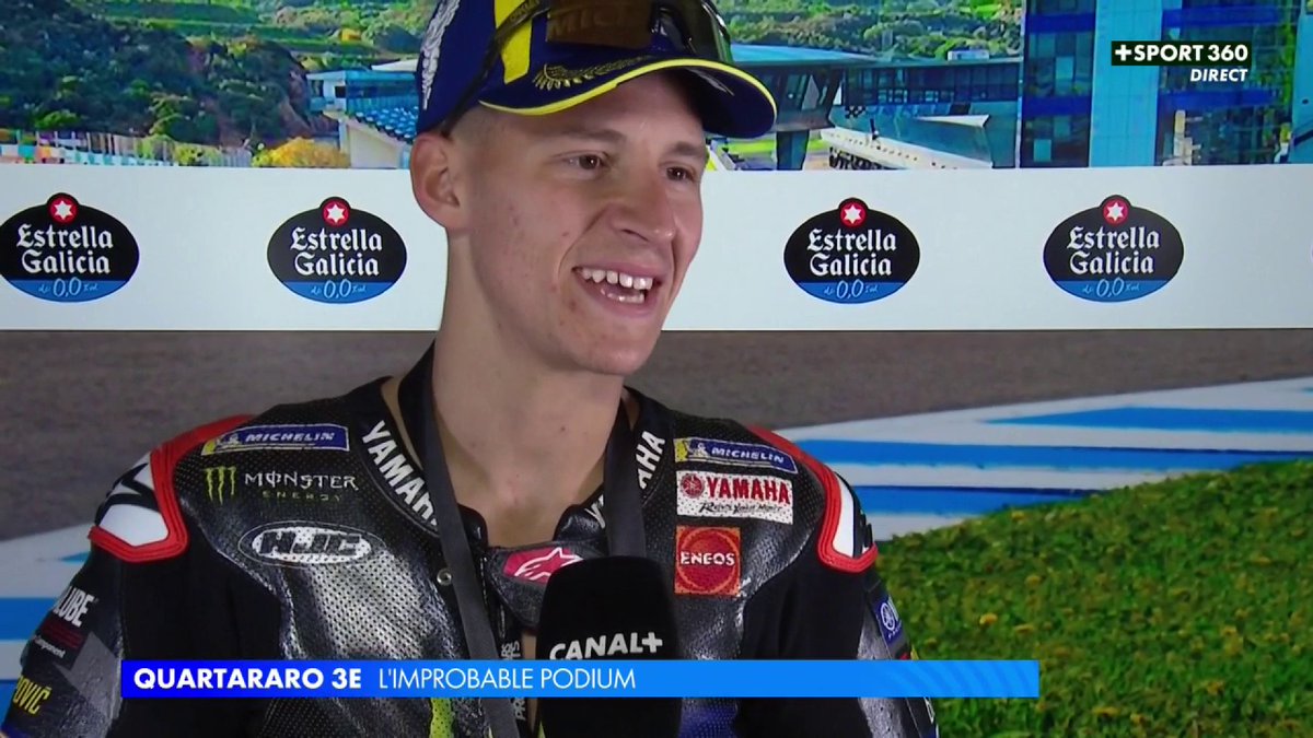 🎙️ "Je suis très content." DE LA 23E À LA 3E POSITION ⚡️ Fabio Quartararo revient sur son départ incroyable et sur le déroulé complètement fou de la Course Sprint 🤯 #SpanishGP | #MotoGP