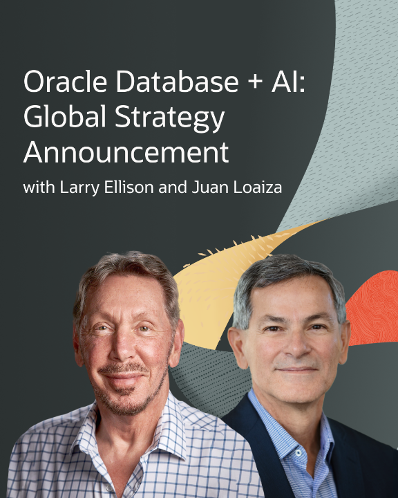 Join @LarryEllison and Juan Loaiza this Thursday to find out how Oracle AI Database is pushing the boundaries of enterprise #AI innovation. Register now: